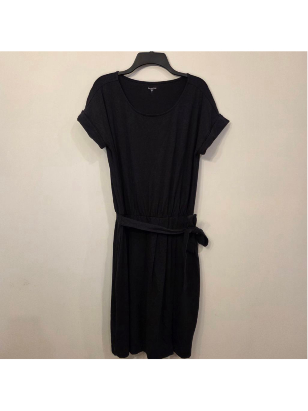 Garnet Hill short sleeve tie waist organ ic cotton dress size XS - Picture 1 of 12